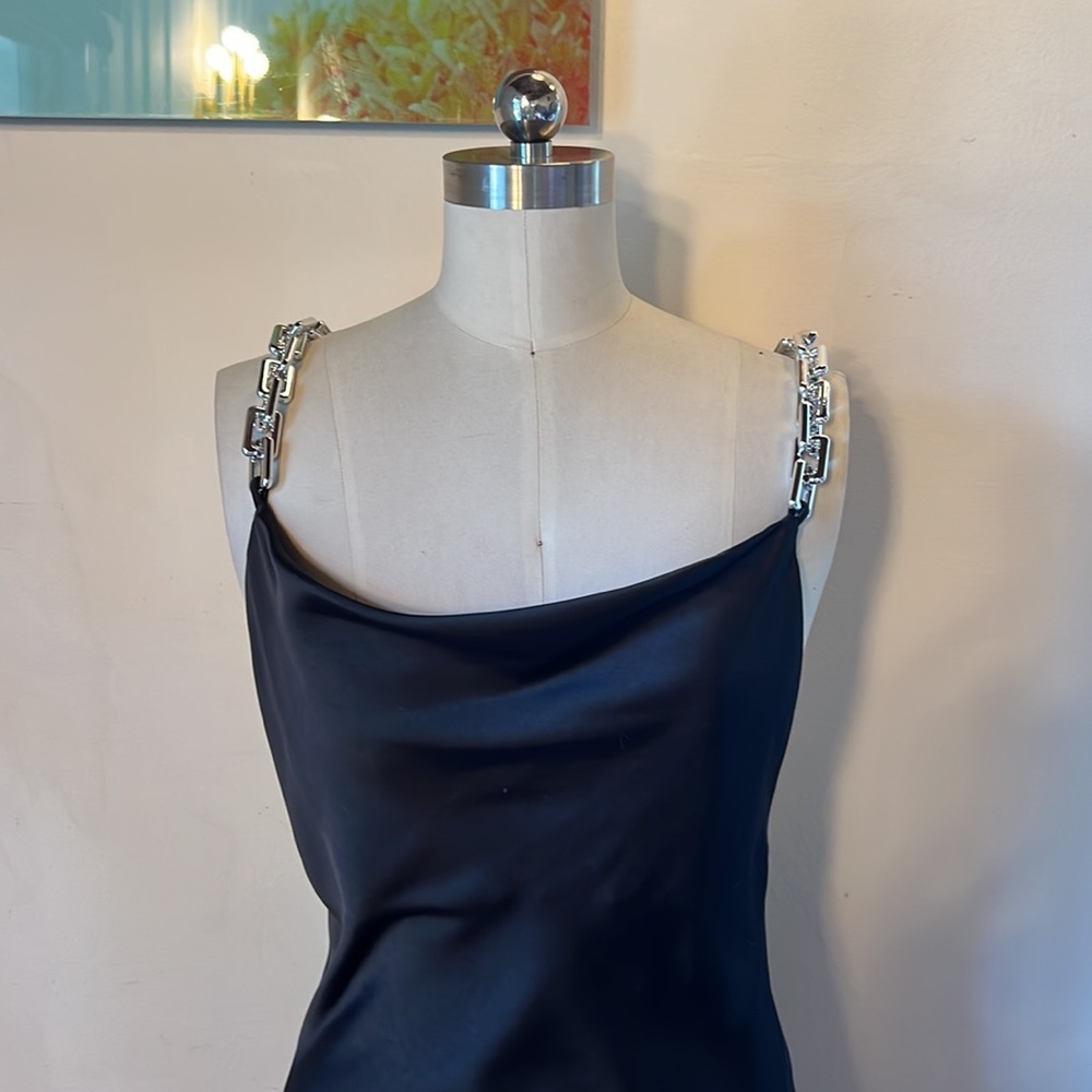 Zara Faux Chain Slip Dress